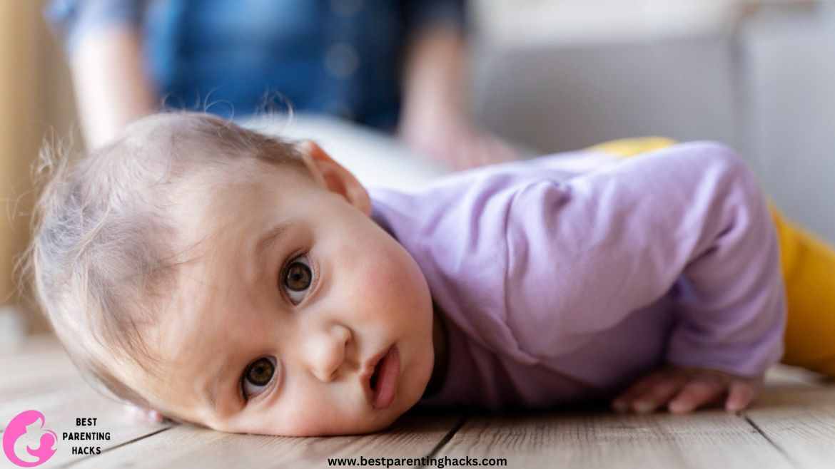 baby fell off couch and hit head on hardwood floor