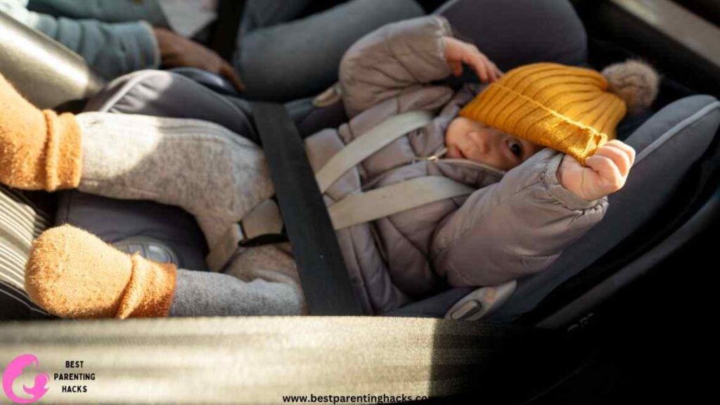 can baby wear hood in car seat